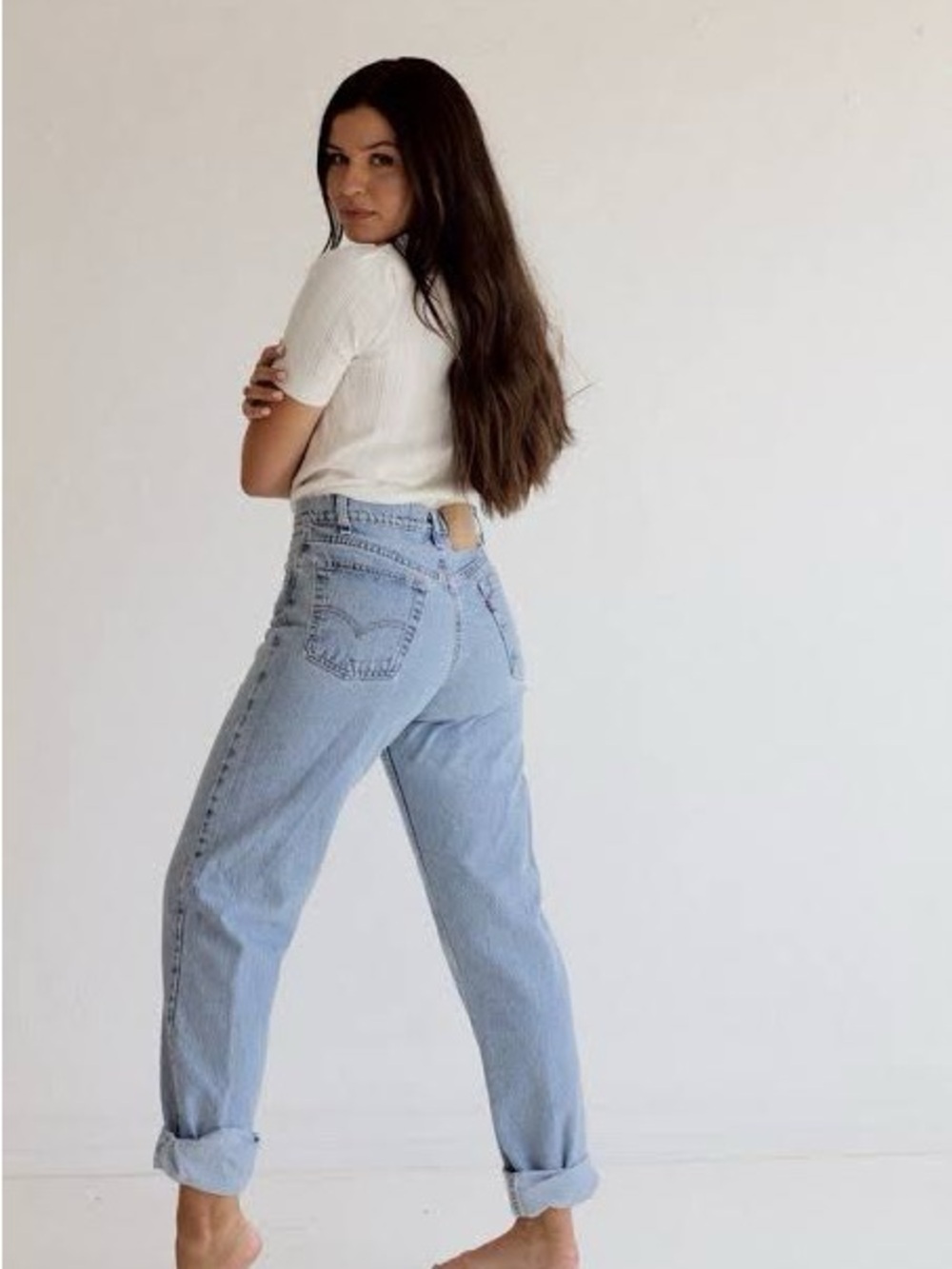 Vintage Women’s Levis 555 Guys Fit Jeans